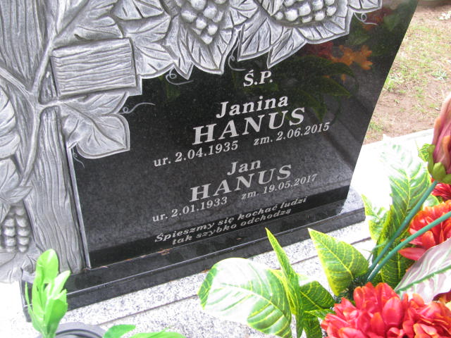 Grób Janina Hanus