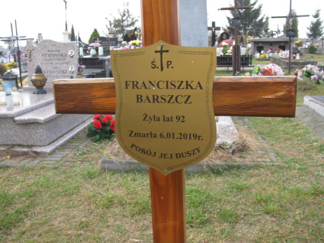 Grób Franciszka Barszcz