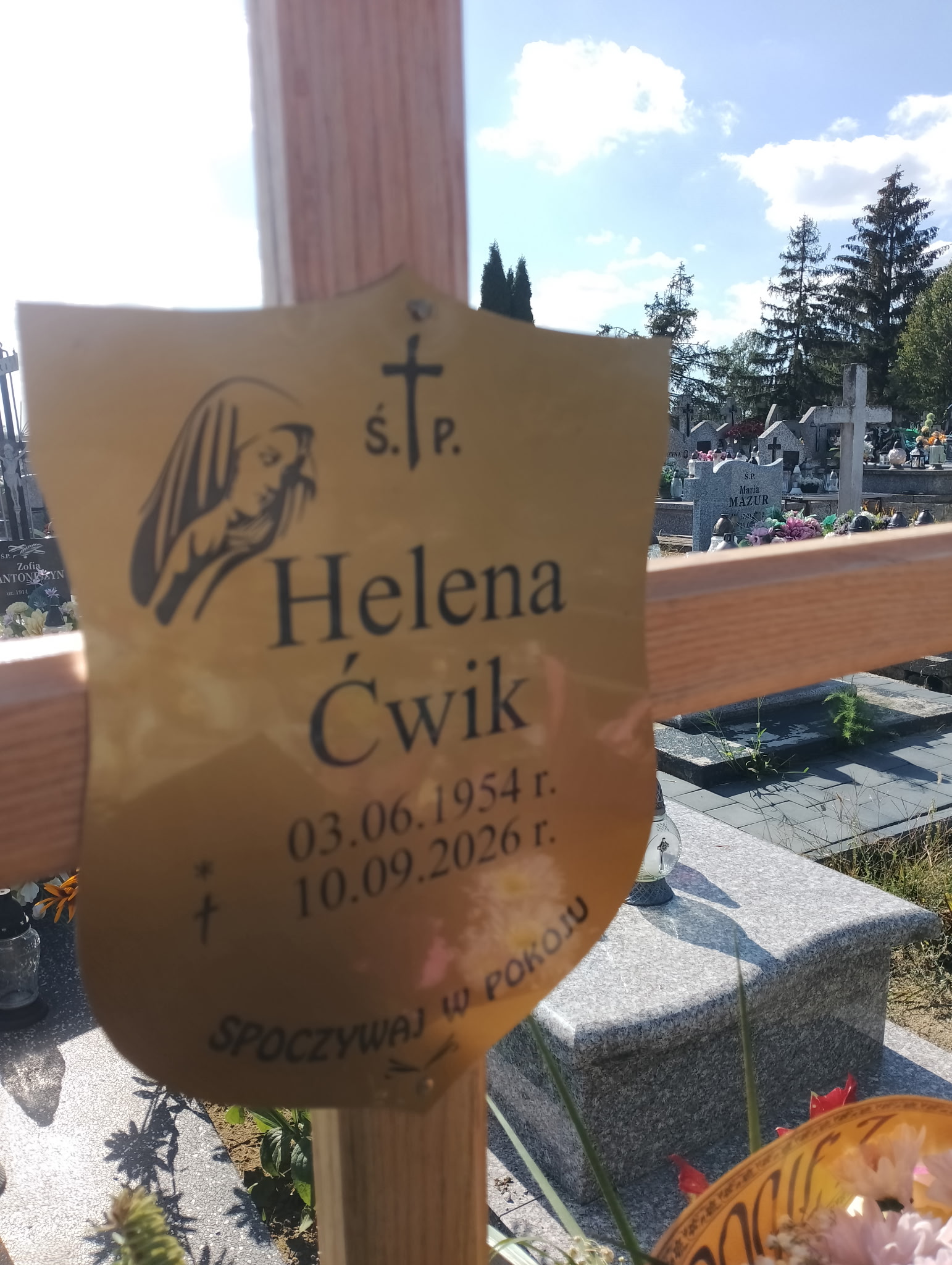 Grób Helena Ćwik 