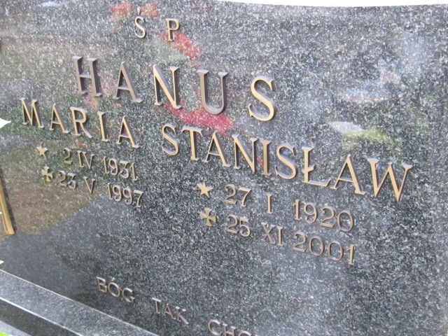 Grób Maria Hanus