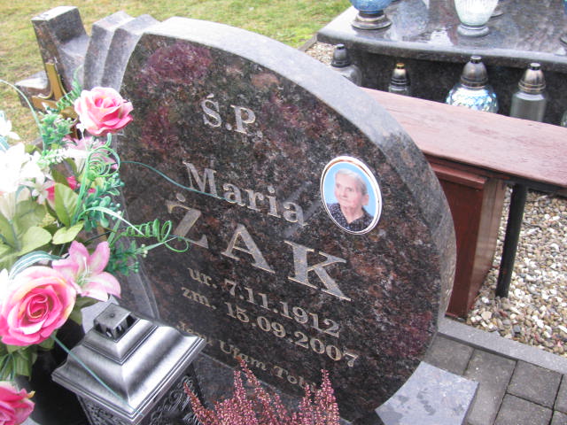 Maria Żak 1912 Lubaczów Mokrzyca Zakład usług - Grobonet - Wyszukiwarka osób pochowanych