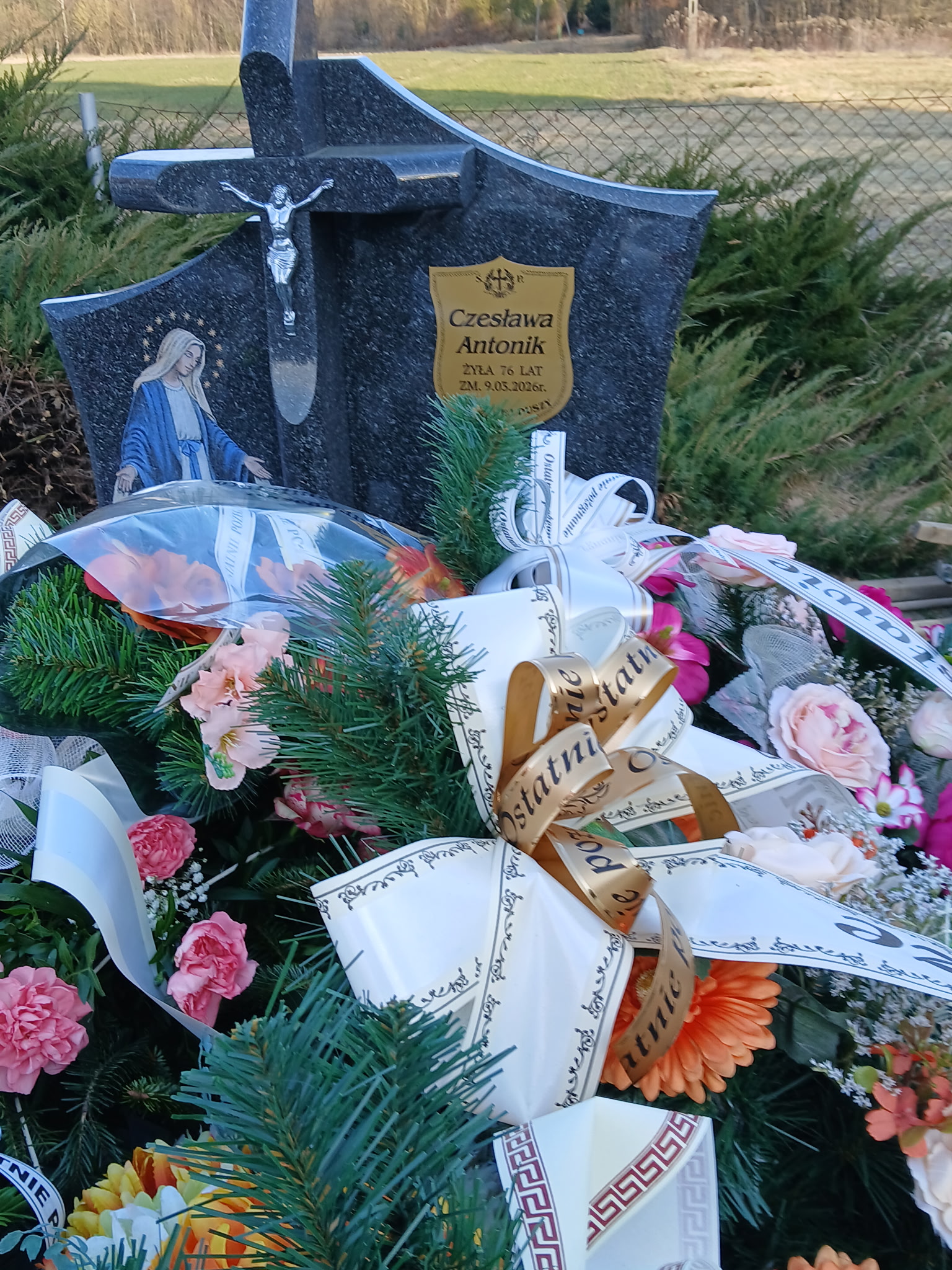 Grób Czesława Antonik